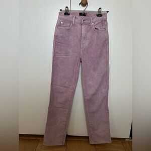 Seven for all mankind, pink wash ankle jeans, size 25